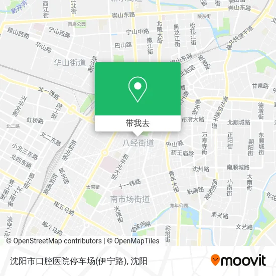 沈阳市口腔医院停车场(伊宁路)地图