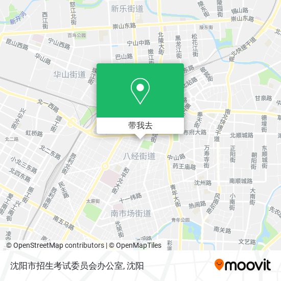 沈阳市招生考试委员会办公室地图
