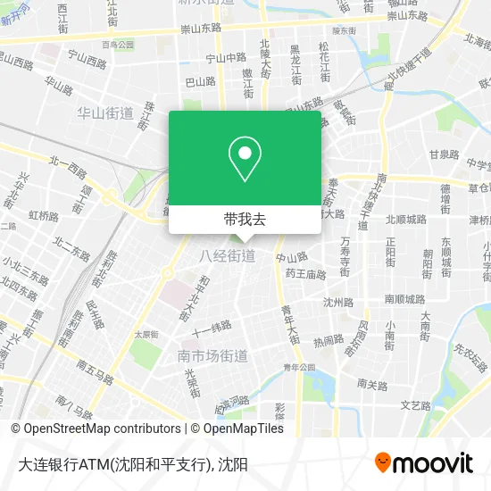 大连银行ATM(沈阳和平支行)地图