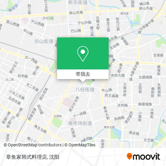 章鱼家韩式料理店地图