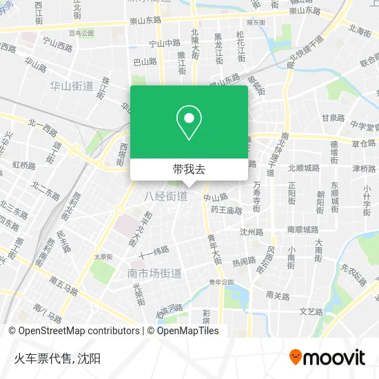 火车票代售地图