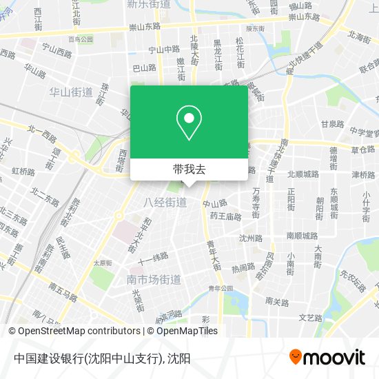 中国建设银行(沈阳中山支行)地图