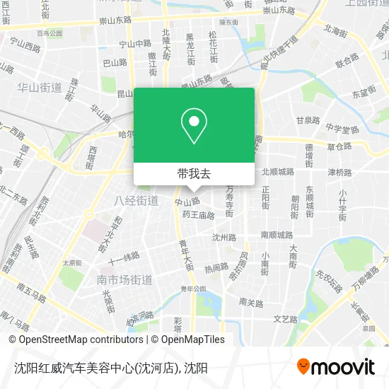 沈阳红威汽车美容中心(沈河店)地图
