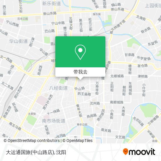 大运通国旅(中山路店)地图