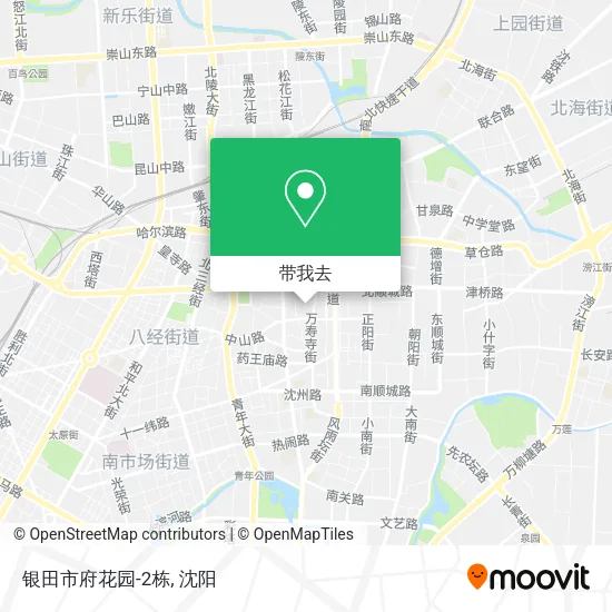 银田市府花园-2栋地图