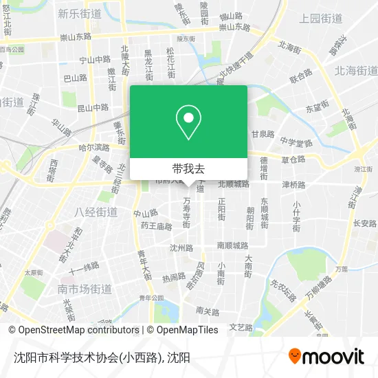 沈阳市科学技术协会(小西路)地图