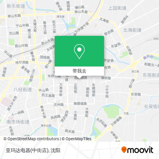 亚玛达电器(中街店)地图