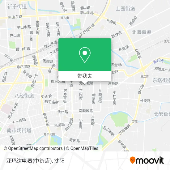 亚玛达电器(中街店)地图