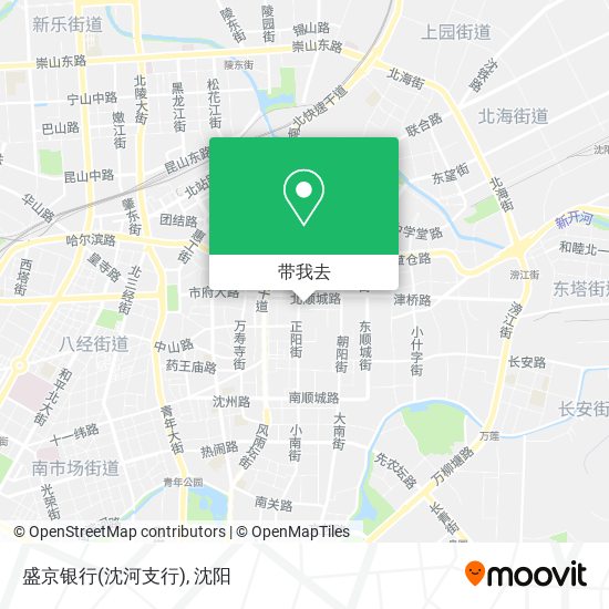 盛京银行(沈河支行)地图