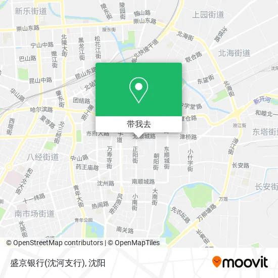 盛京银行(沈河支行)地图