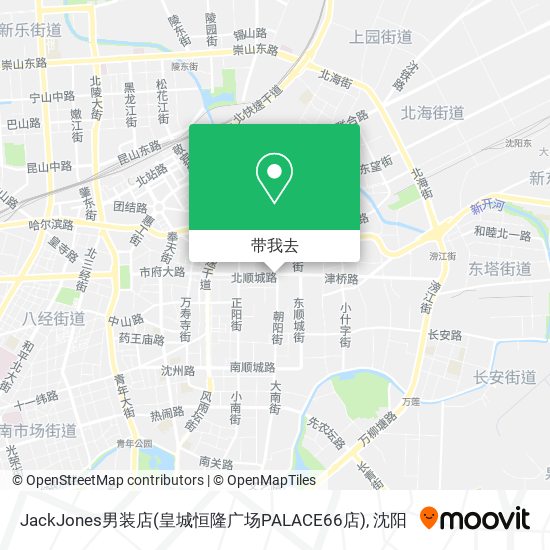 JackJones男装店(皇城恒隆广场PALACE66店)地图