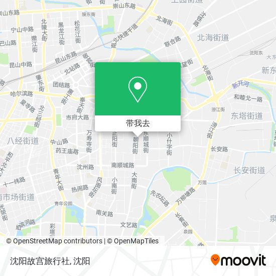 沈阳故宫旅行社地图