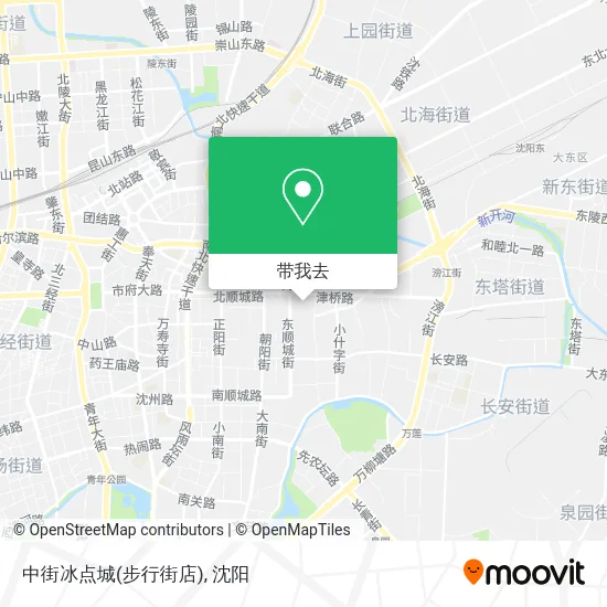 中街冰点城(步行街店)地图