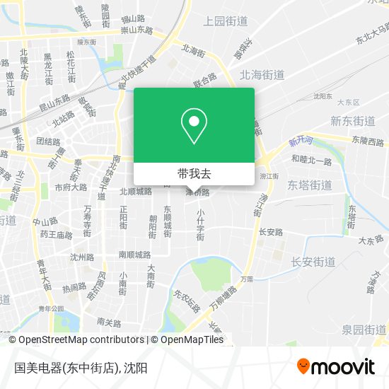 国美电器(东中街店)地图