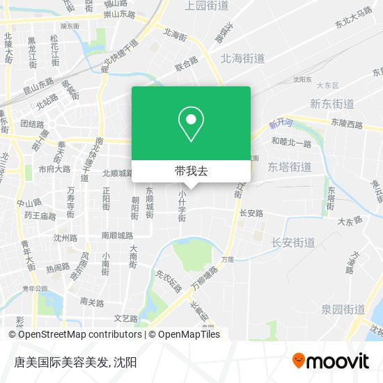 唐美国际美容美发地图