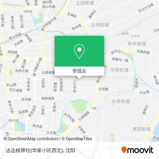 达达棋牌社(华家小区西北)地图