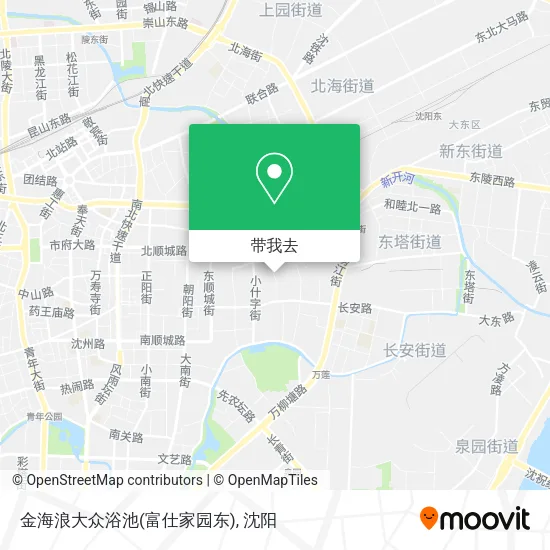 金海浪大众浴池(富仕家园东)地图