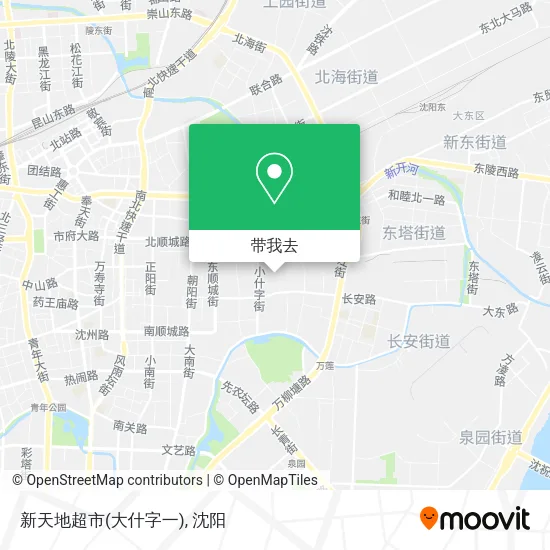 新天地超市(大什字一)地图