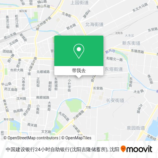 中国建设银行24小时自助银行(沈阳吉隆储蓄所)地图
