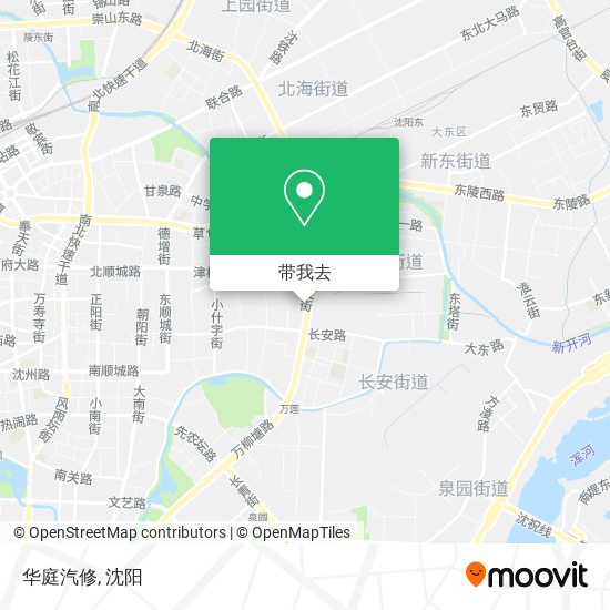 华庭汽修地图