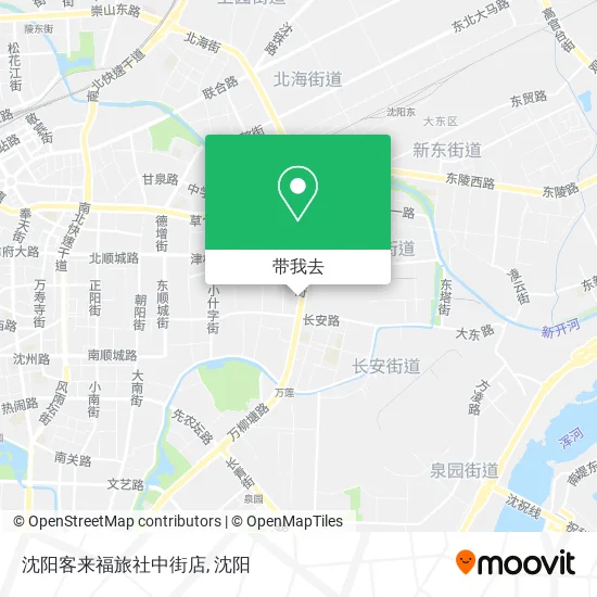沈阳客来福旅社中街店地图