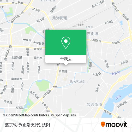 盛京银行(正浩支行)地图