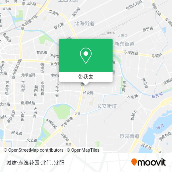 城建·东逸花园-北门地图