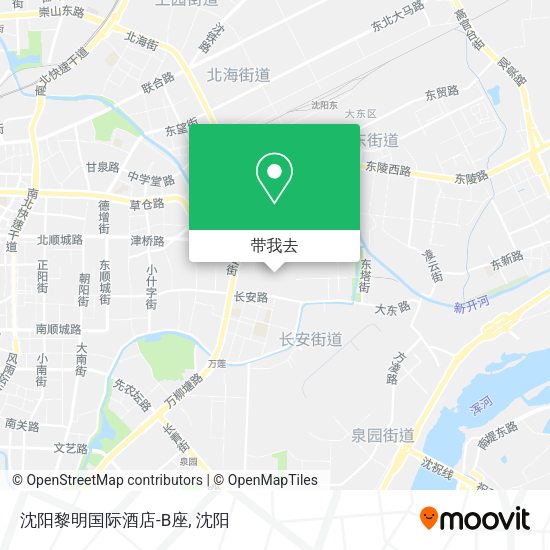 沈阳黎明国际酒店-B座地图