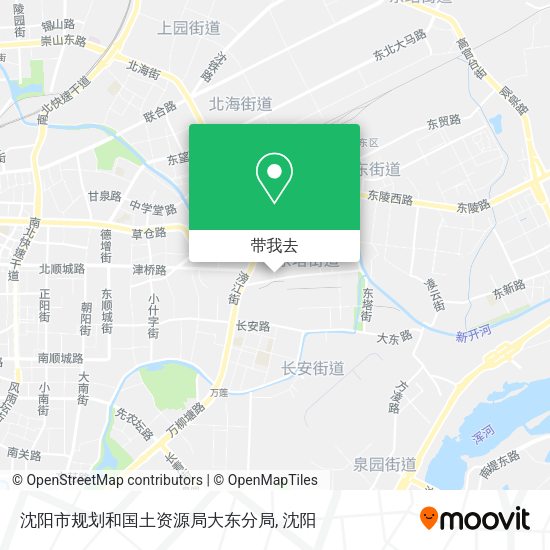沈阳市规划和国土资源局大东分局地图