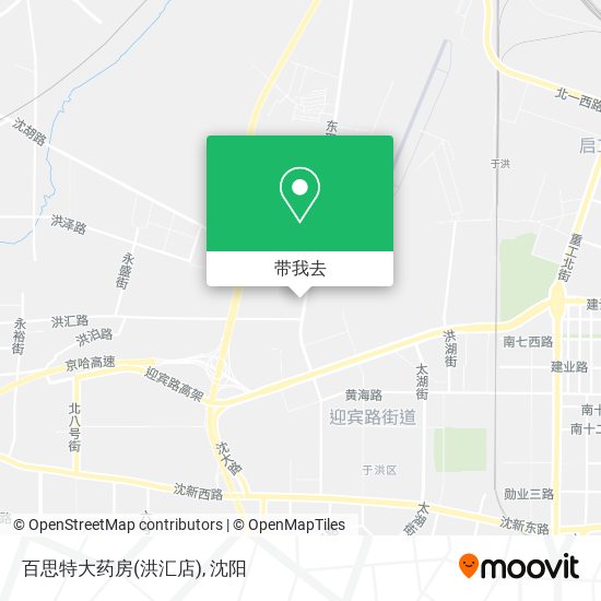 百思特大药房(洪汇店)地图