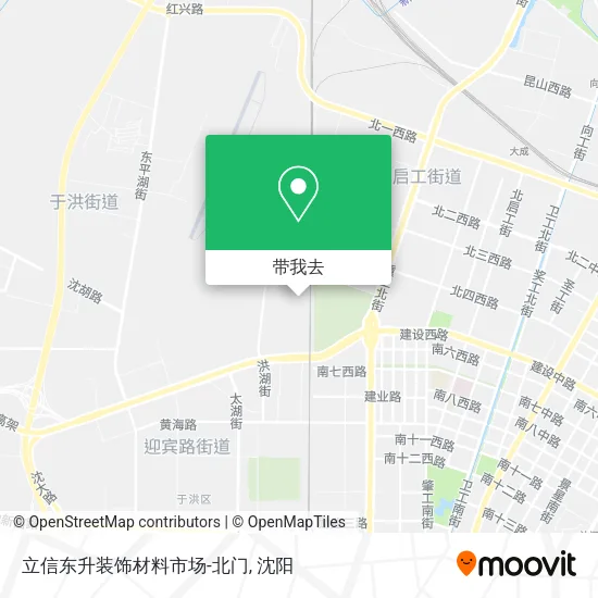 立信东升装饰材料市场-北门地图