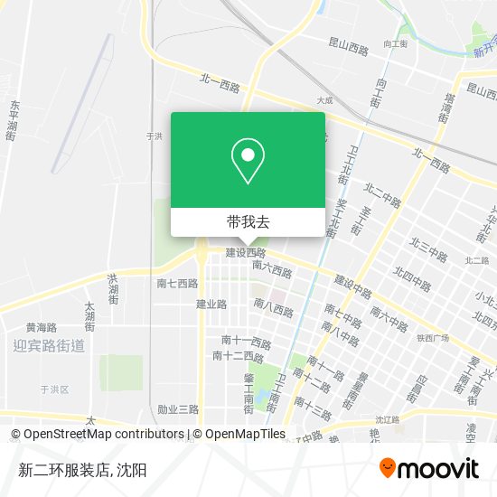 新二环服装店地图