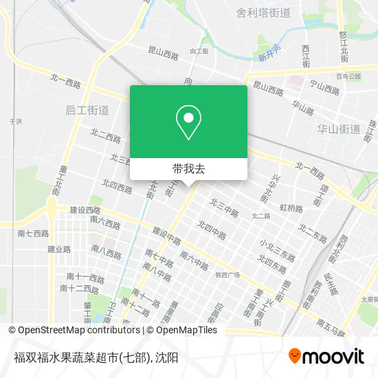 福双福水果蔬菜超市(七部)地图