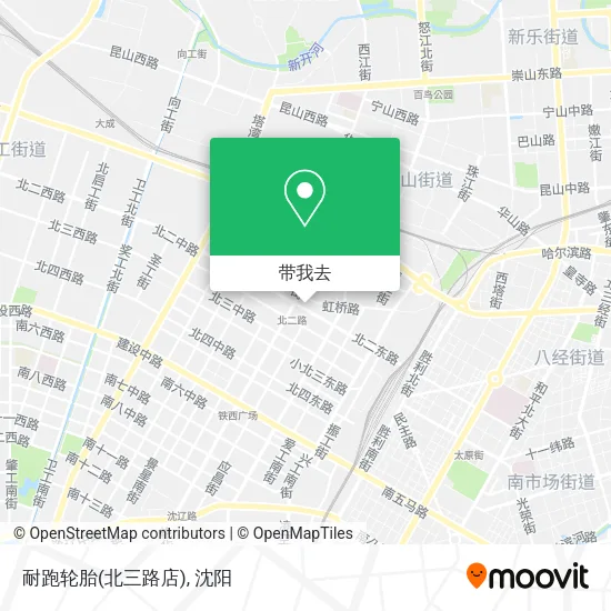 耐跑轮胎(北三路店)地图