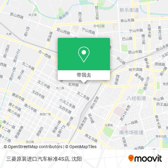 三菱原装进口汽车标准4S店地图
