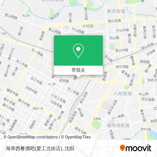 海蒂西餐酒吧(爱工北街店)地图