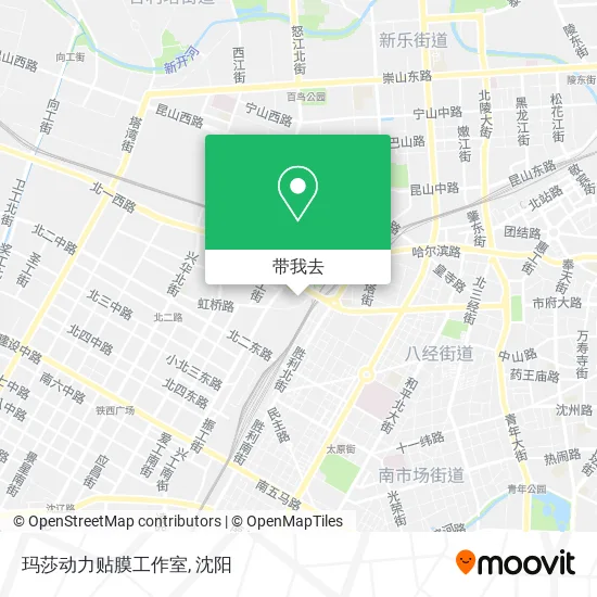 玛莎动力贴膜工作室地图