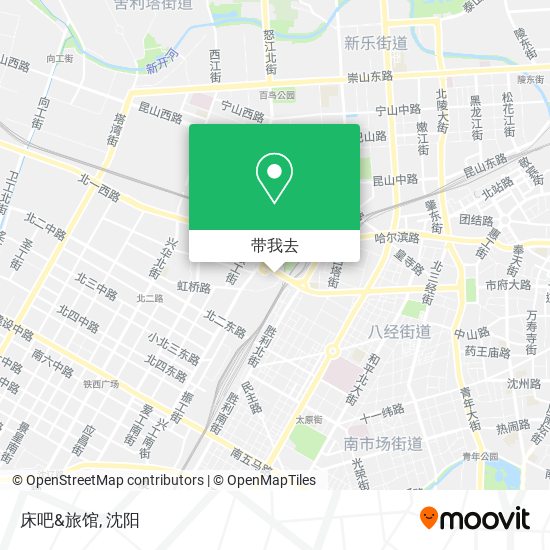床吧&旅馆地图