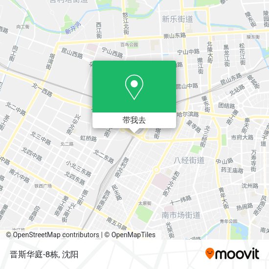 晋斯华庭-8栋地图