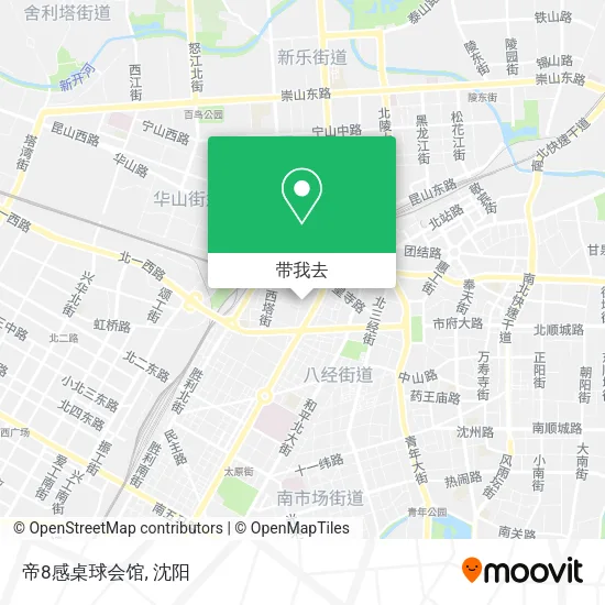 帝8感桌球会馆地图
