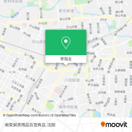 南荣厨房用品百货商店地图