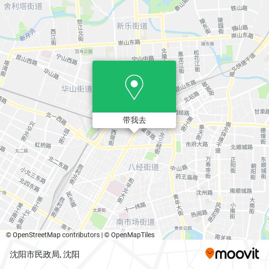 沈阳市民政局地图