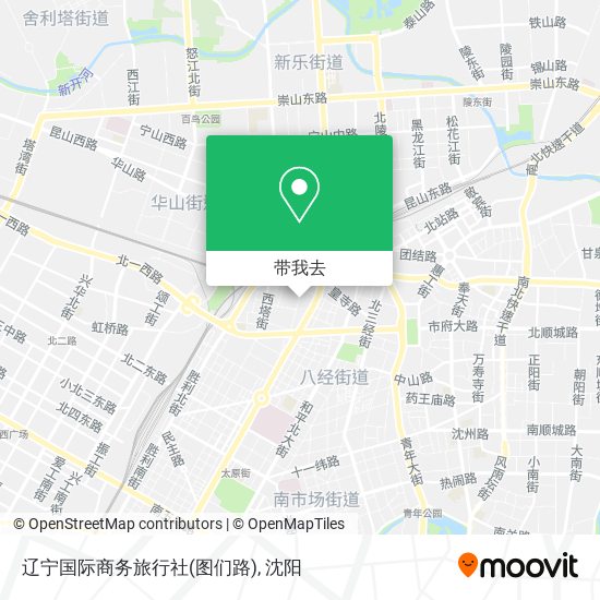 辽宁国际商务旅行社(图们路)地图