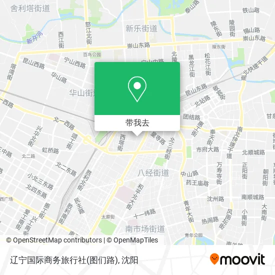 辽宁国际商务旅行社(图们路)地图