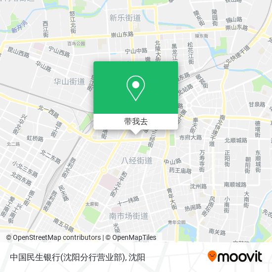 中国民生银行(沈阳分行营业部)地图