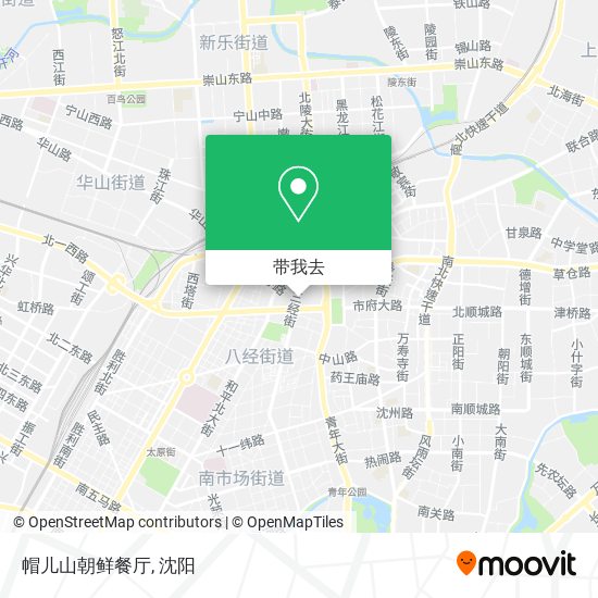 帽儿山朝鲜餐厅地图