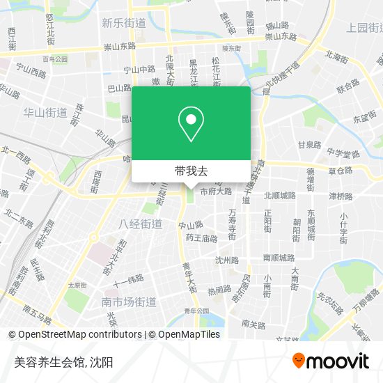 美容养生会馆地图