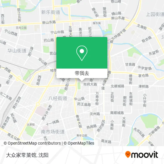 大众家常菜馆地图