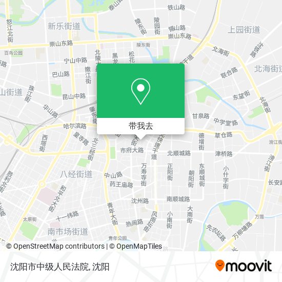 沈阳市中级人民法院地图
