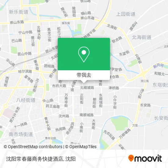 沈阳常春藤商务快捷酒店地图